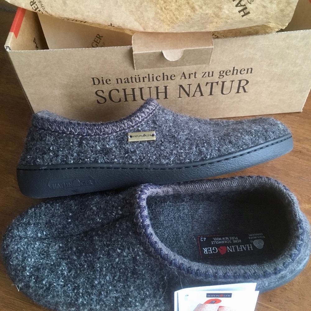 NWT Haflinger ATB Closed Heel Hardsole Slipper